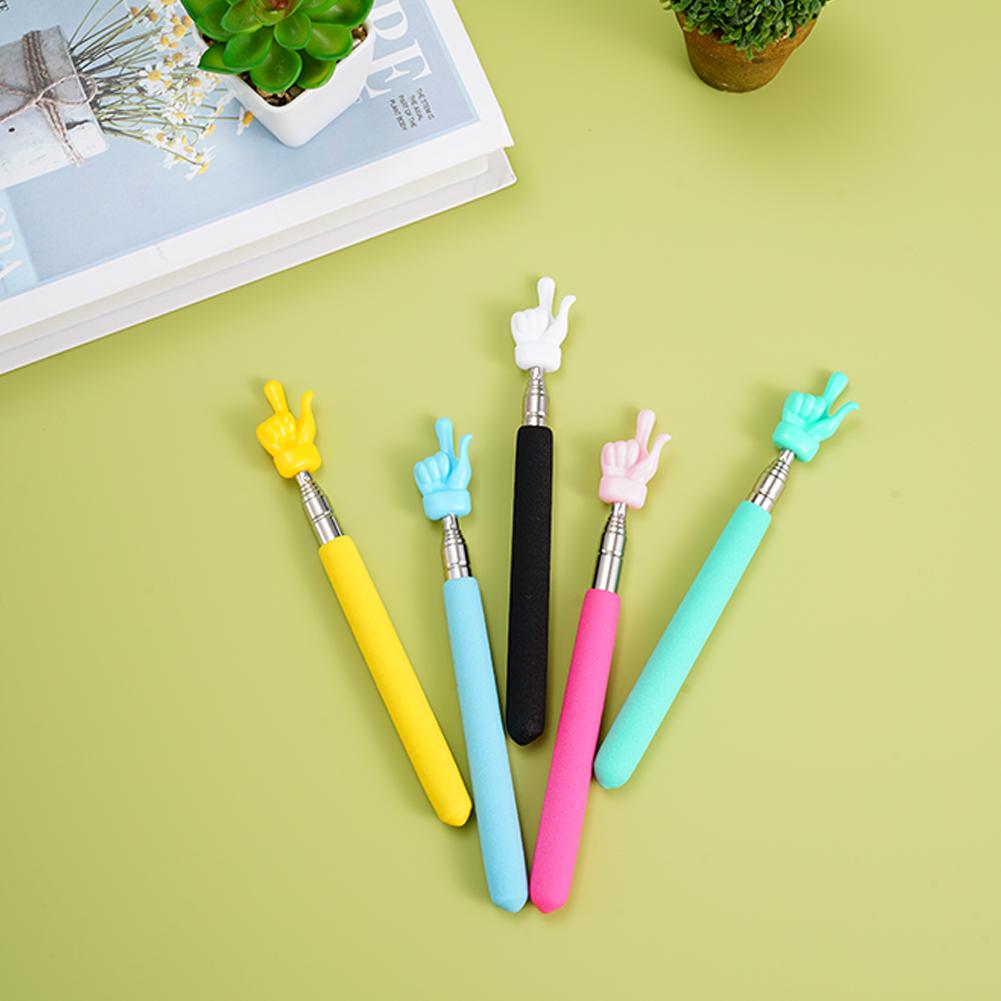 55cm Telescoping Teacher Pointer Colorful Retractable Teacher Hand Pointer For Classroom Kids Reading Pointer 1pc