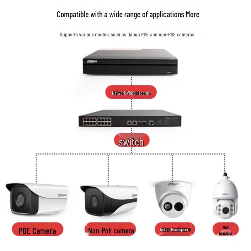 Dahua 32-Channel 8-Bay NVR Surveillance Host CN Plug (adapter Included)