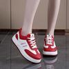 Simple mesh splicing breathable college style women's Korean version ins white shoes versatile casual shoes board shoes women