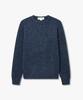 MAN ON THE BOON Cashmere Blend Donegal Sweater_Navy 4715313307