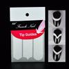 White French Nail Art Stickers Form Fringe Self-Adhesive Nail Art Sticker DIY Decoration Strip Tips Fringe Tip Decals