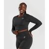 Gymshark Vital Seamless 2.0 Crop Top Black Marl B1a3d Bbf3