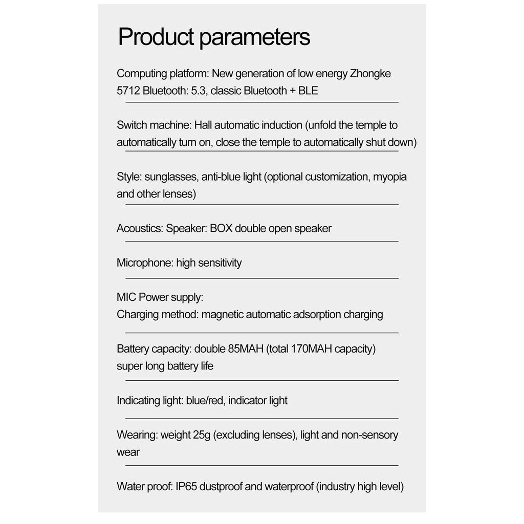 AI Intelligent Bluetooth Translation Glasses, 134 Online Language AI Automatic Dialogue Translation