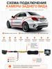 License plate frame AHD car rearview camera with angle adjustment, suitable for parking.