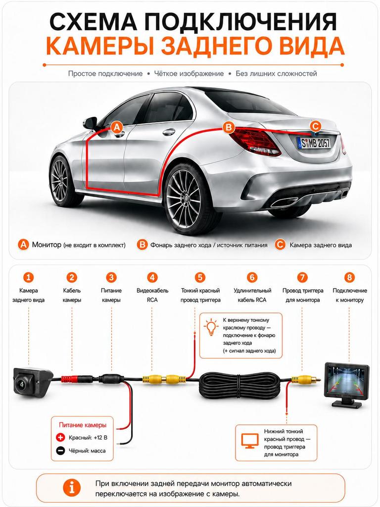 License plate frame AHD car rearview camera with angle adjustment, suitable for parking.