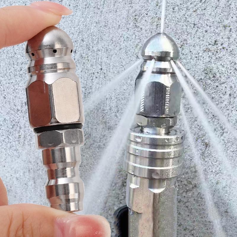 10/1 pièces Buse de Curage d'Égout Outil de Nettoyage d'Égout Laveur Haute Pression Tête de Souris Pièces de Pulvérisateur Haute Pression Accessoires de Lavage et de Nettoyage