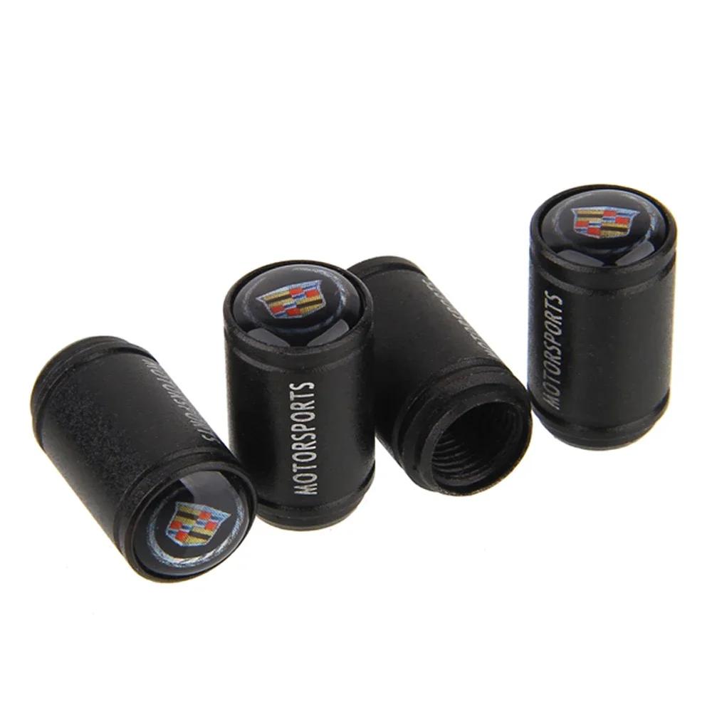 For Cadillac Logo CT5 CT6 XT5 XT6 Escalade CTS DTS SLS XLR ATS SRX Car Tire Valve Stem Caps Wheel Dustproof Air Cover Decoration