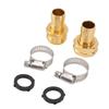 3 Set Garden Hose Repair Kit Hose Repair Connector with Clamps for 3/4 5/8 Garden Hose