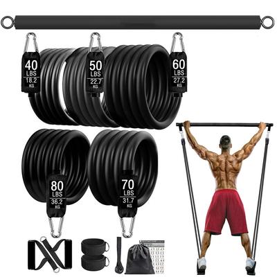 300 lb Fitness Booty Resistance Elastický pás Cvičení pro trénink Domácí cvičení Sport Tělocvična Postroj na činku Sada Expandér