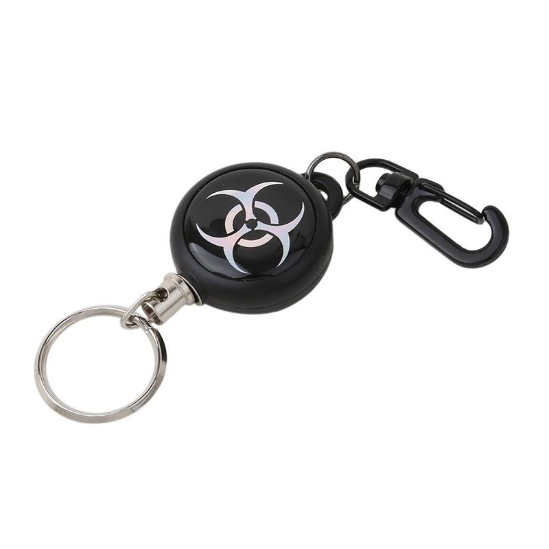 Buy Practical Tool Steel Retractable Key Ring Chain Recoil Belt Clip ...
