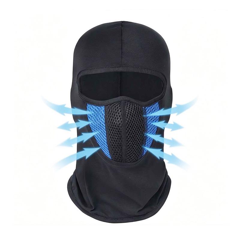 Breathable Mesh Cycling Balaclava: Dustproof Sun Protection Hood for Outdoor Motorbike