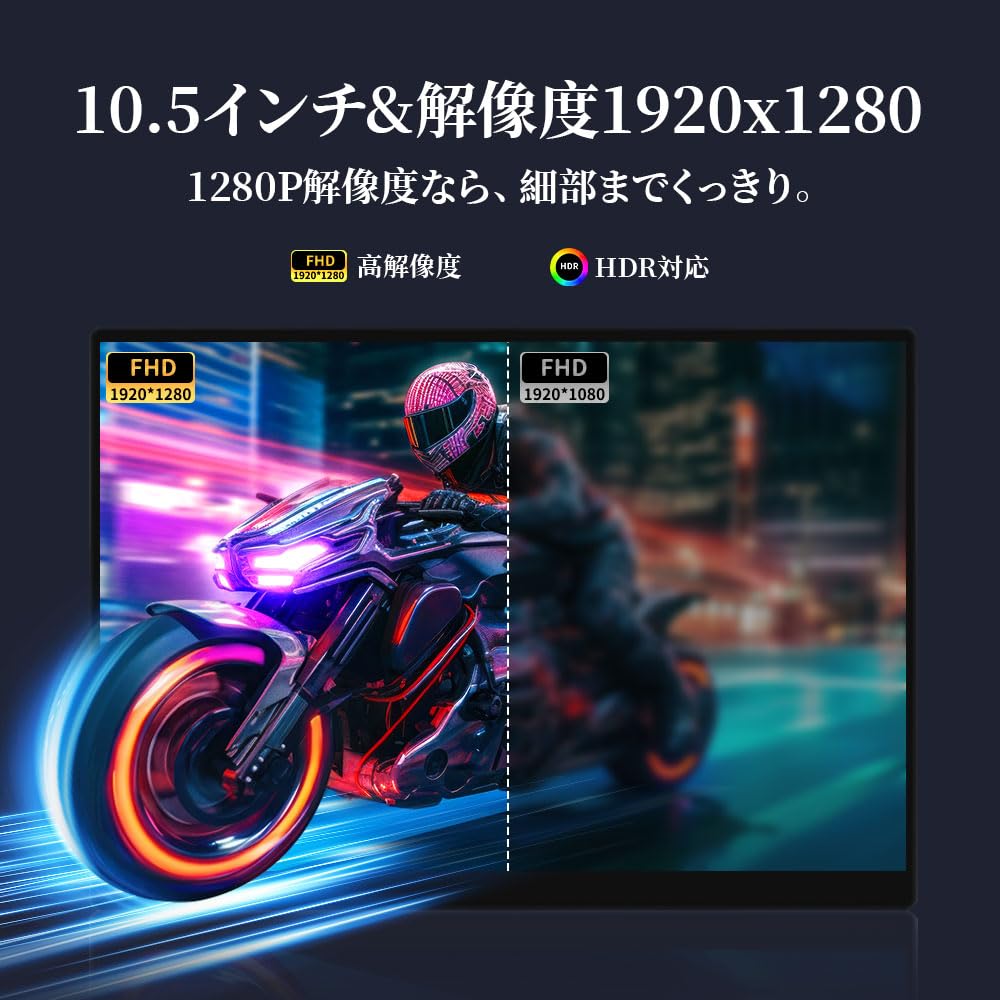 Mobile Monitor Inch Touch Panel Screen Ratio Portable Monitor Mobile Display High Brightness 420nits IPS Panel sRGB Wide Color Gamut HDR Compatible