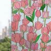 Bunt Buntpflanze Blume Fensterglasfolie Statische Aufkleber Abnehmbar PVC Dekorative Sichtschutzfolie für Zuhause Büro