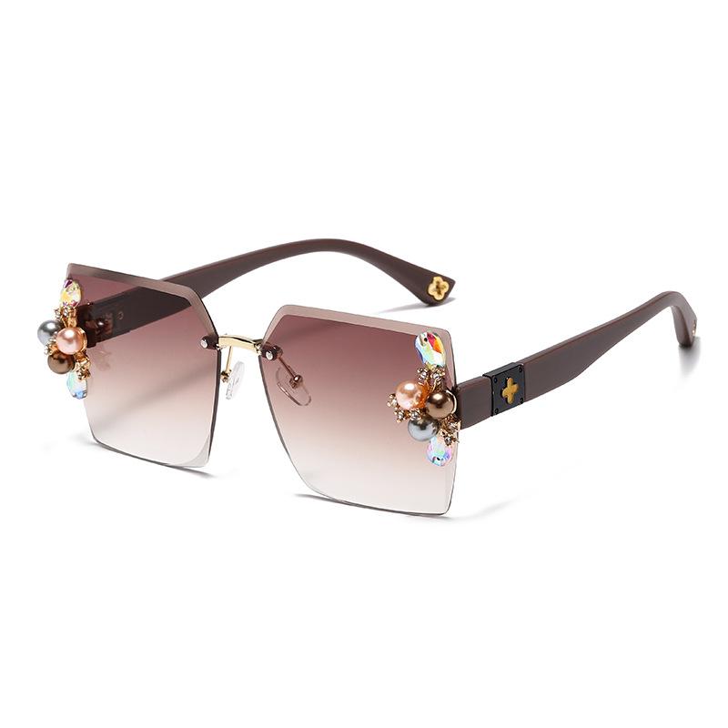 Chic Sunglasses Trendy Geometric Shape Fashion Design Outdoor Sun Protection
