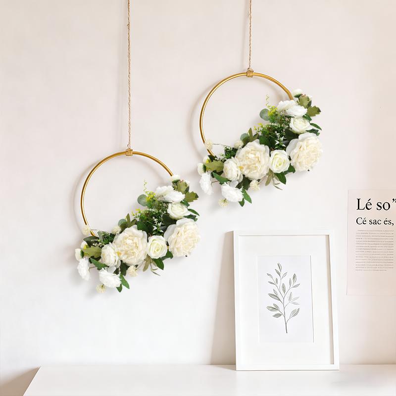 Cross-Border Artificial Flower Garland Home Decoration Wedding Birthday Party Wedding Hotel Scene Decoration Hanging Ornaments