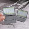 Cute Simulation 1:12 Mini Laptop Computer Dollhouse Miniature Crafts Dollhouse Decoration For Doll House DIY Accessories