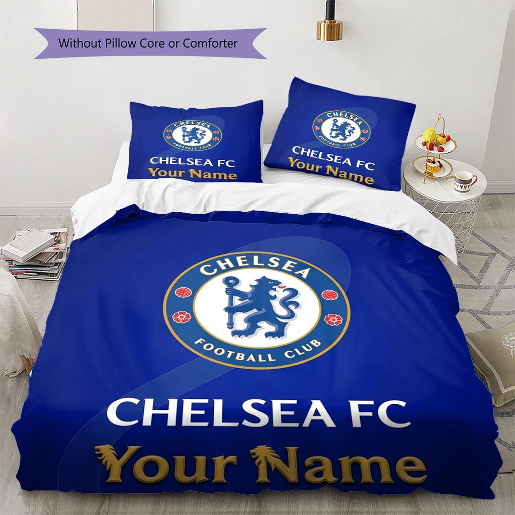 Chelsea F Custom Name Pattern Bedding,Quilt Set Quilt Cover Pillowcase Home Birthday Gift(1 * Duvet Cover + 2 * Pillowcase, Without Core)