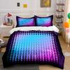 "Geometric Gradient Art Decor Set" Bedding Set with 1 Duvet Cover 2 Pillowcases Single Double King Queen, Gift