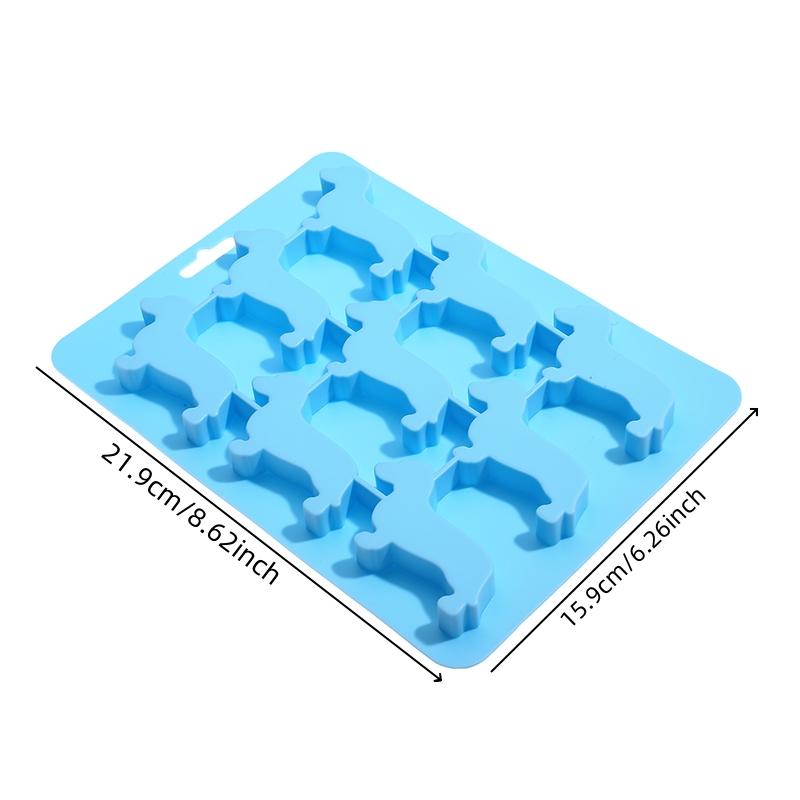 Cute Dachshund Dog Shaped Silicone Ice Cube Mold And Tray For Drink Ice Maker Candy Chocolate Biscuit Fondant Cupcake Cake Decor