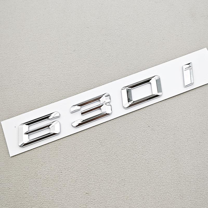 3D ABS Car Letters Logo 630i 640i 650i Badge Sticker Rear Trunk Emblem Decals For BMW 6 Series 630i 640i 650i Car Tail Marking
