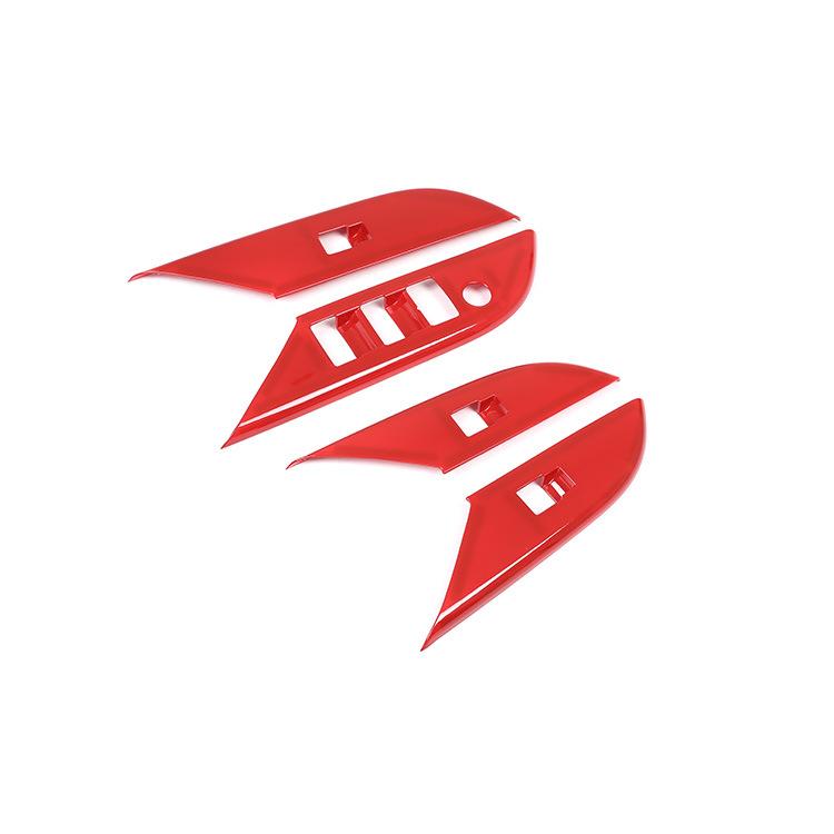 

Наклейки на внутреннюю отделку из углеродного волокна ABS для Toyota Revo Fortuner 2016-2024 Аксессуары Панель управления окнами