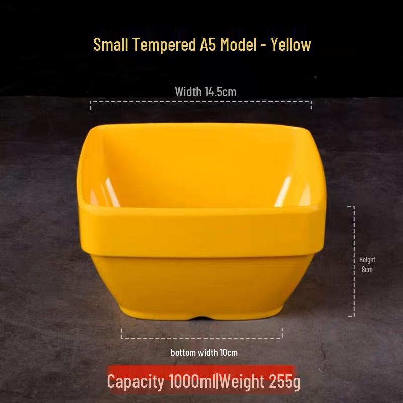 JiJun Melamine Square Noodle & Hot Pot Bowls