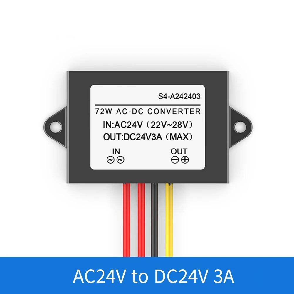 

AC-DC Converter, AC 24V To DC 24V Converter 3A Regulator Power Converter DC Module Overcurrent Overload Short Circuit Protection China Mainland