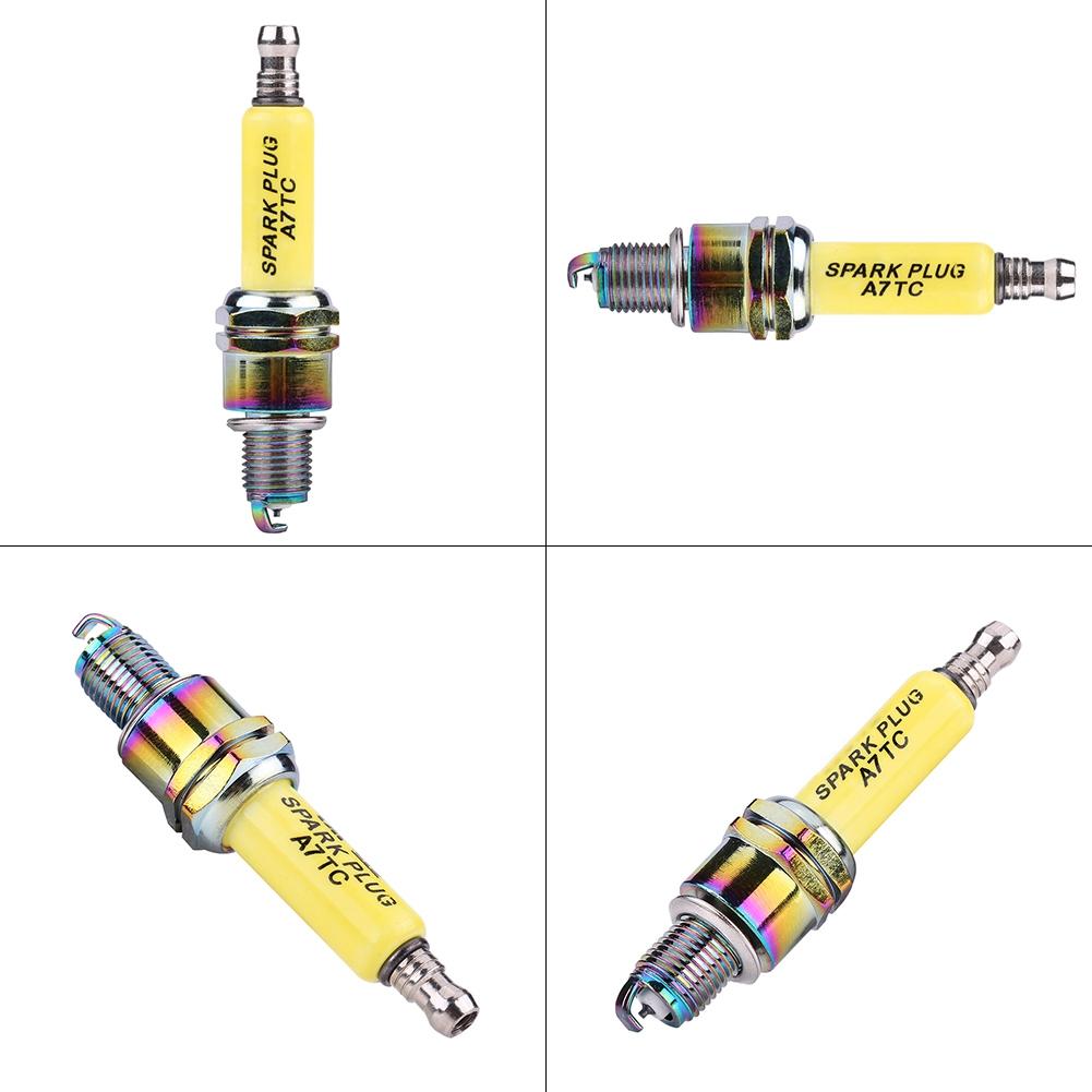 4 Stück Zündkerzen für Motorrad Roller ATV Dirtbike A7TC