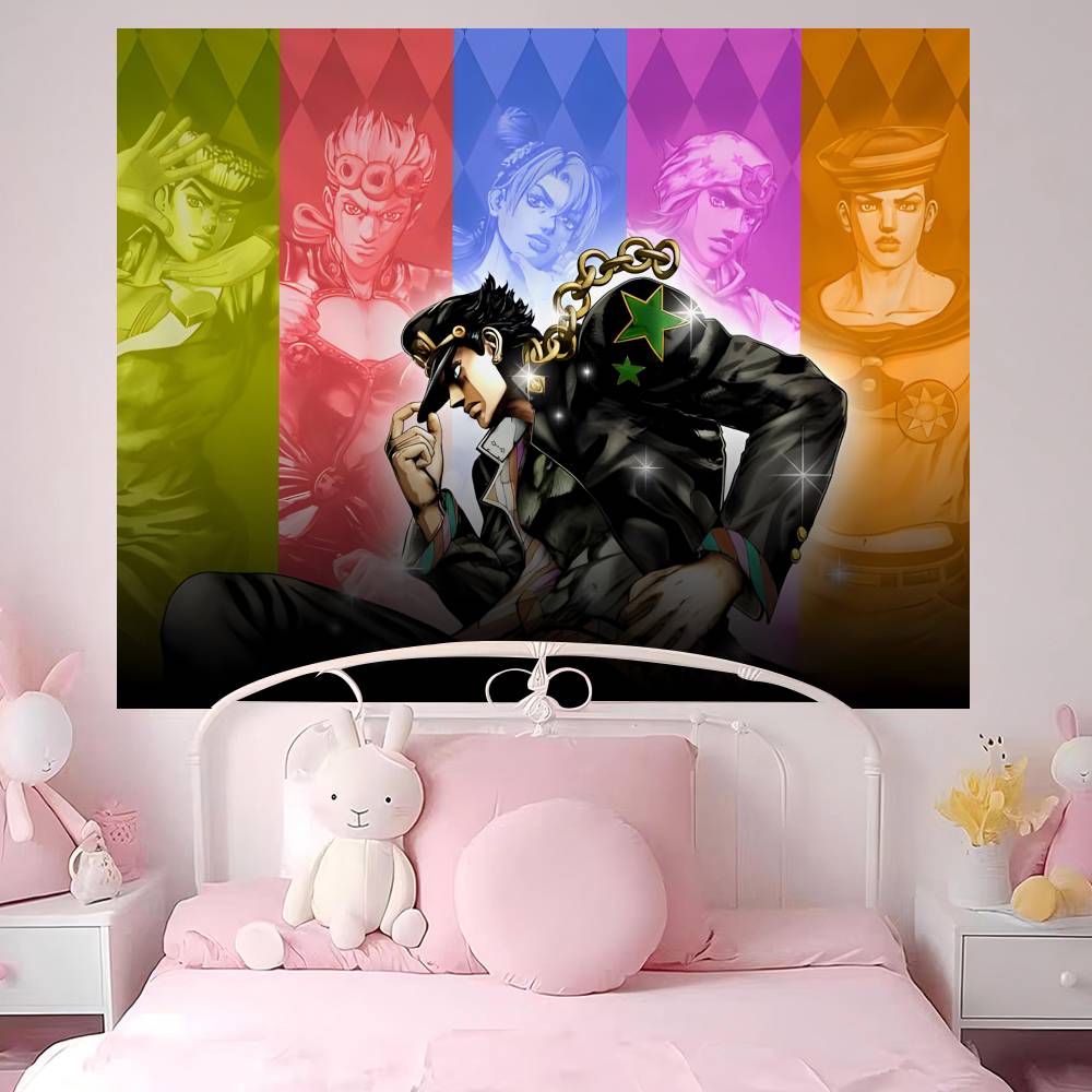 Classic Anime JJojo BBizarre AAdventure DIY Wall Tapestry for Living Room Home Dorm Decor Wall Art Decor