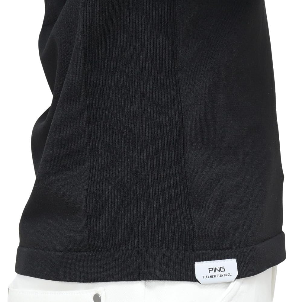 Ping Apparel Long Sleeve High Neck Sweater Golf LL Women's (Side Stripe) / / 622-4275902 010_Black