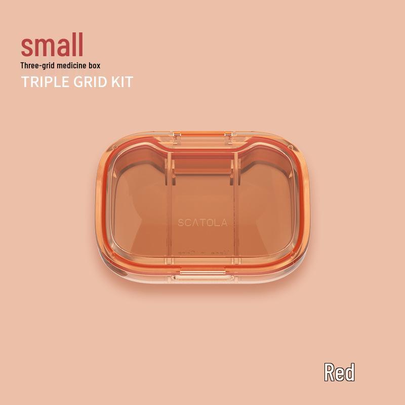 Organizator săptămânal portabil cu 21 de compartimente - Capacitate mare, Multi-compartiment sigilat pentru depozitarea și distribuirea medicamentelor