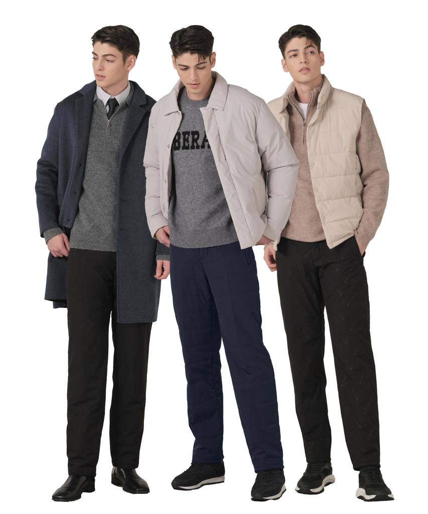 CERINI BY PAT Men'S Boa Fur Bonded Padded Pants (3 Types)