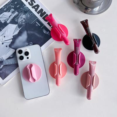 Silicone Phone Case with 3M Adhesive Lipstick Holder & Stand