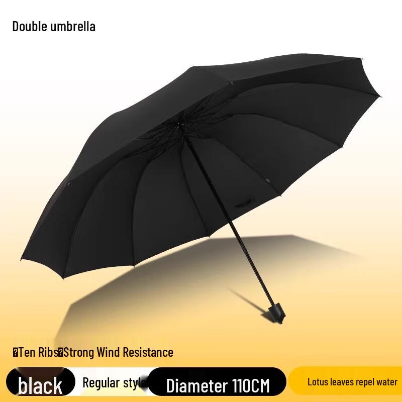 Oversized Dual-Use Manual Folding Umbrella