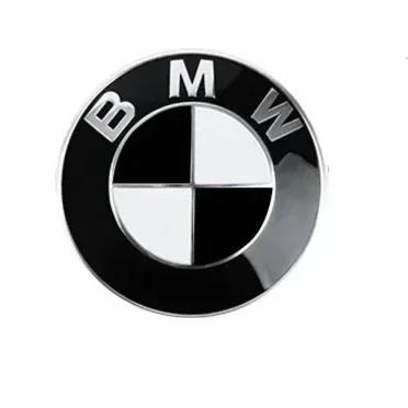 60mm-4pcs Car modification BMW hub cover tire center decoration 60mm front diameter size silver base/black base optional.