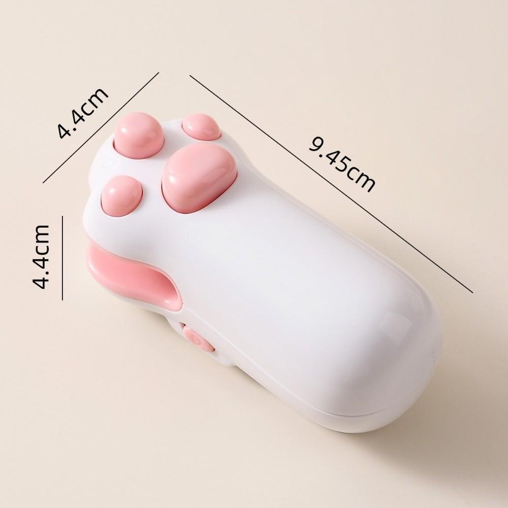 

Mini Cat Paw Snack Bag Sealer Magnetic Back Type-C Charging Mini Sealing Machine Built-in Cutter Heat Sealing Heat Sealer белый