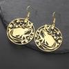 My Shape Fox Pendant Earrings Cute Animals Fox Dangle Earrings for Women Girls Stainless Steel Drop Earrings Fashion Jewelry