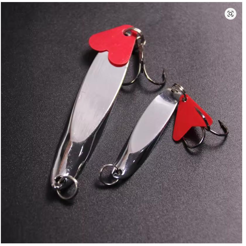 3pcs Bright Silver Wedges Bevel Cut Spoon Lure for Bass Pike Catfish Crank Bait Saltwater Fishing Metal Hard Lure 7g-28g