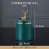 Ceramic Jar Storage Tank with Deer Cover Candy Jar Cotton Swab Box Food Container Snack Box Home Desktop Organizer Tissue Box