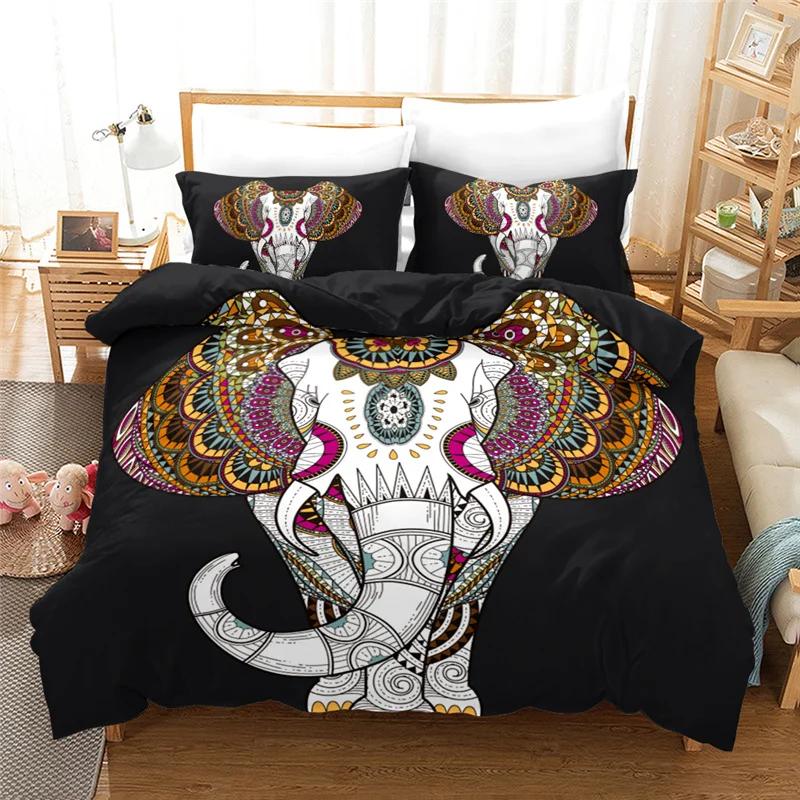 Purple Bohemia Beddings Duvet Cover Sets For Mandala Home Textile Bedroom Bed Cover With Pillowcase Bedclothes Bedset Polyester