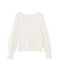 Proportion Body Dressing Ecru Knit Sweater with Design Sleeves Women's