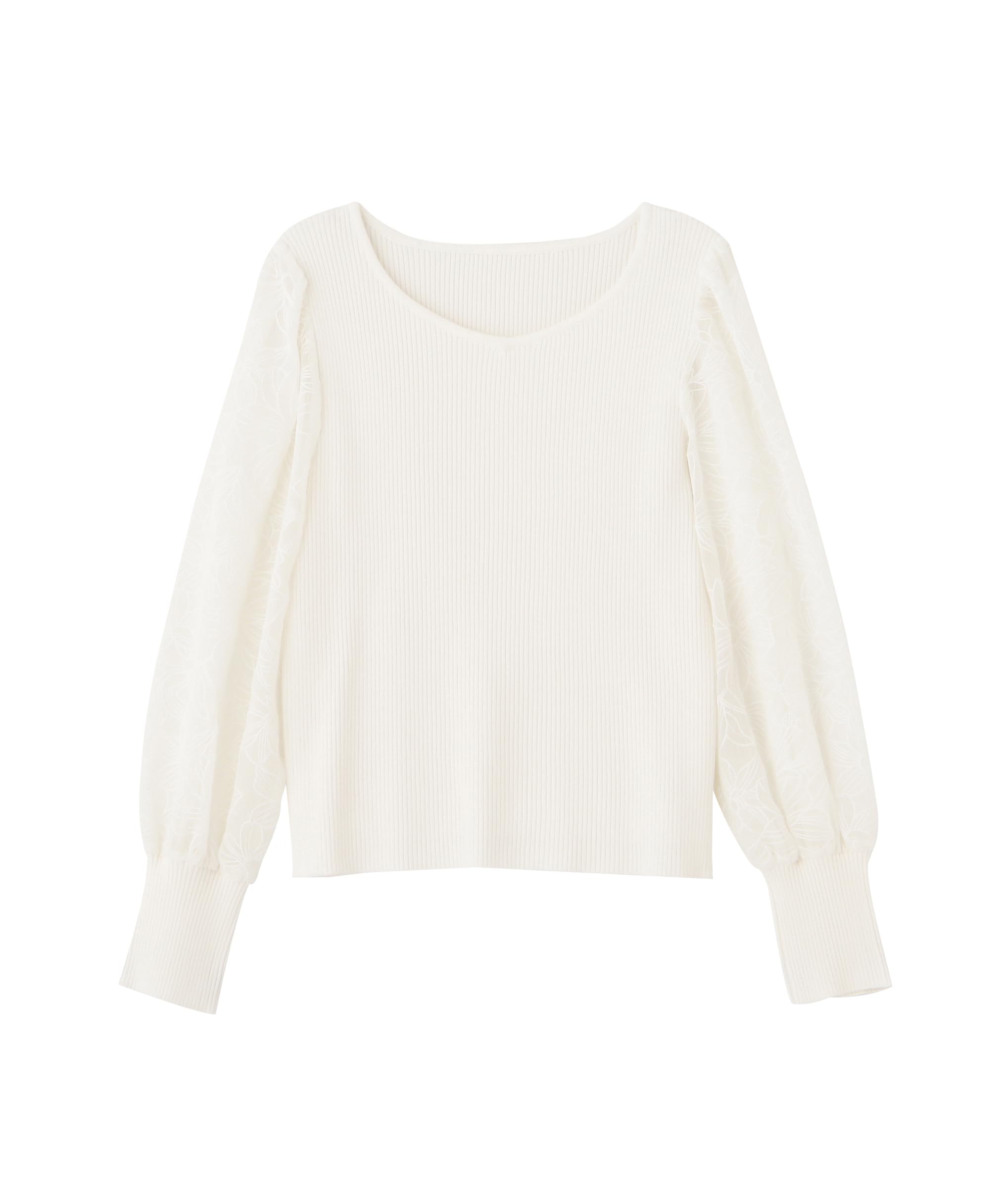 

Proportion Body Dressing Ecru Knit Sweater with Design Sleeves Women s