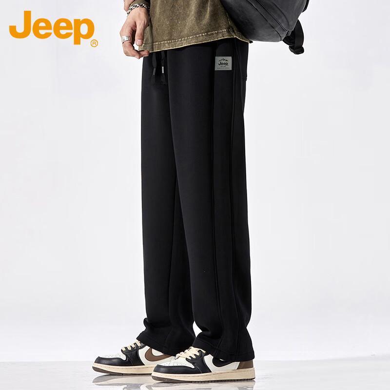 Jeep Men's Autumn/Winter Loose Straight-Leg Casual Sweatpants