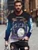 T-shirt Strumenti Musicali da Uomo Chitarra Pianoforte Stampa 3D Manica Lunga Tee Harajuku Y2k Tee Streetwear Top Oversize Abbigliamento Uomo