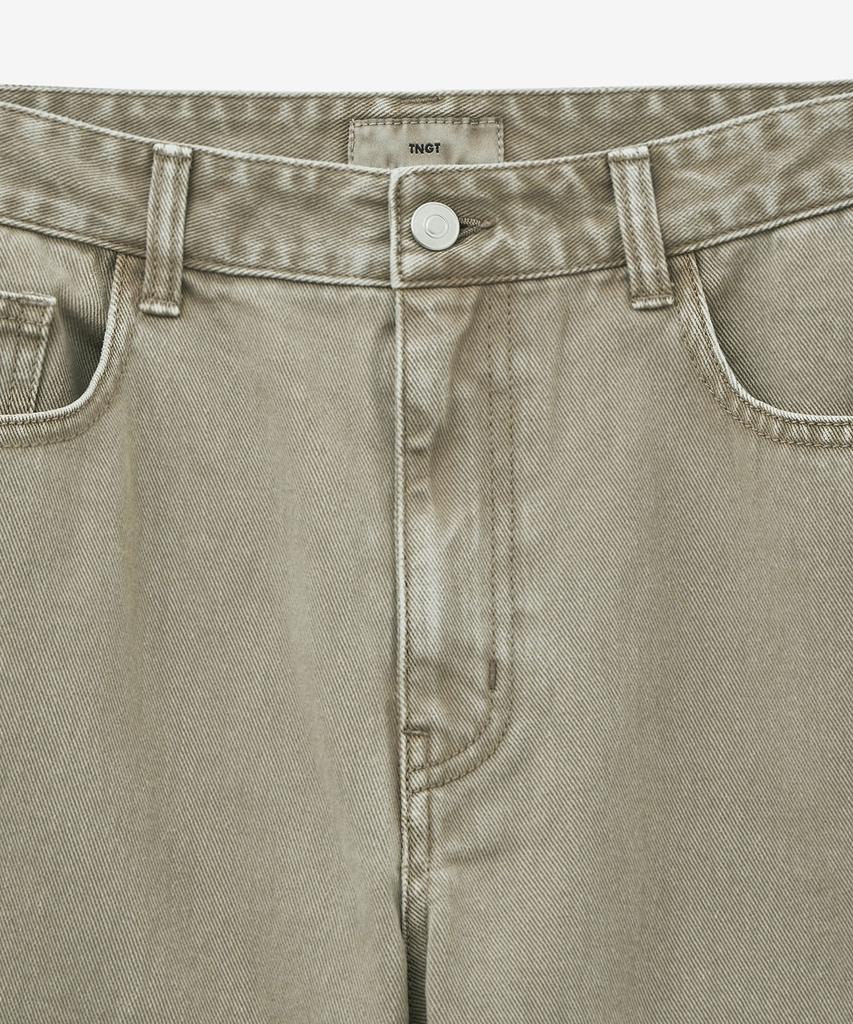Tienjiti Lot.872 Straight-Fit Pigment Dyed Denim Pants (Washed Beige) Tnpa6E113I2