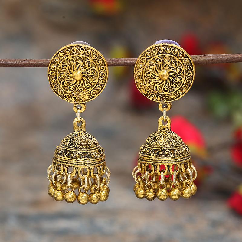 Vintage Indische Thailändische Vogel Laterne Quasten Ohrringe Temperamentvolle Weibliche Persönlichkeit Vielseitige Ohrringe Feiertags Ohrschmuck
