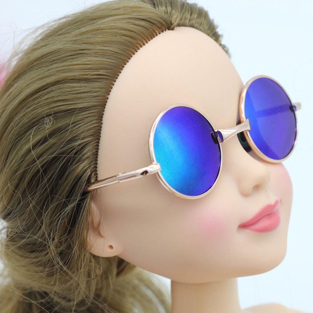 Mini Plush Doll Accessories Glasses Clothes For 10cm Dolls Plush Doll Eyeglasses Cute Round Frame