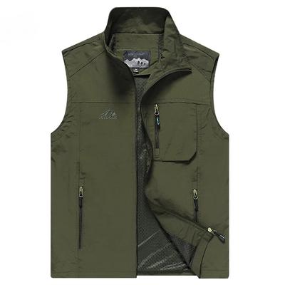 Casual vest voor heren, lente en zomer, snel drogend vest, ademend vest voor heren, outdoor fotografie en vissen vest