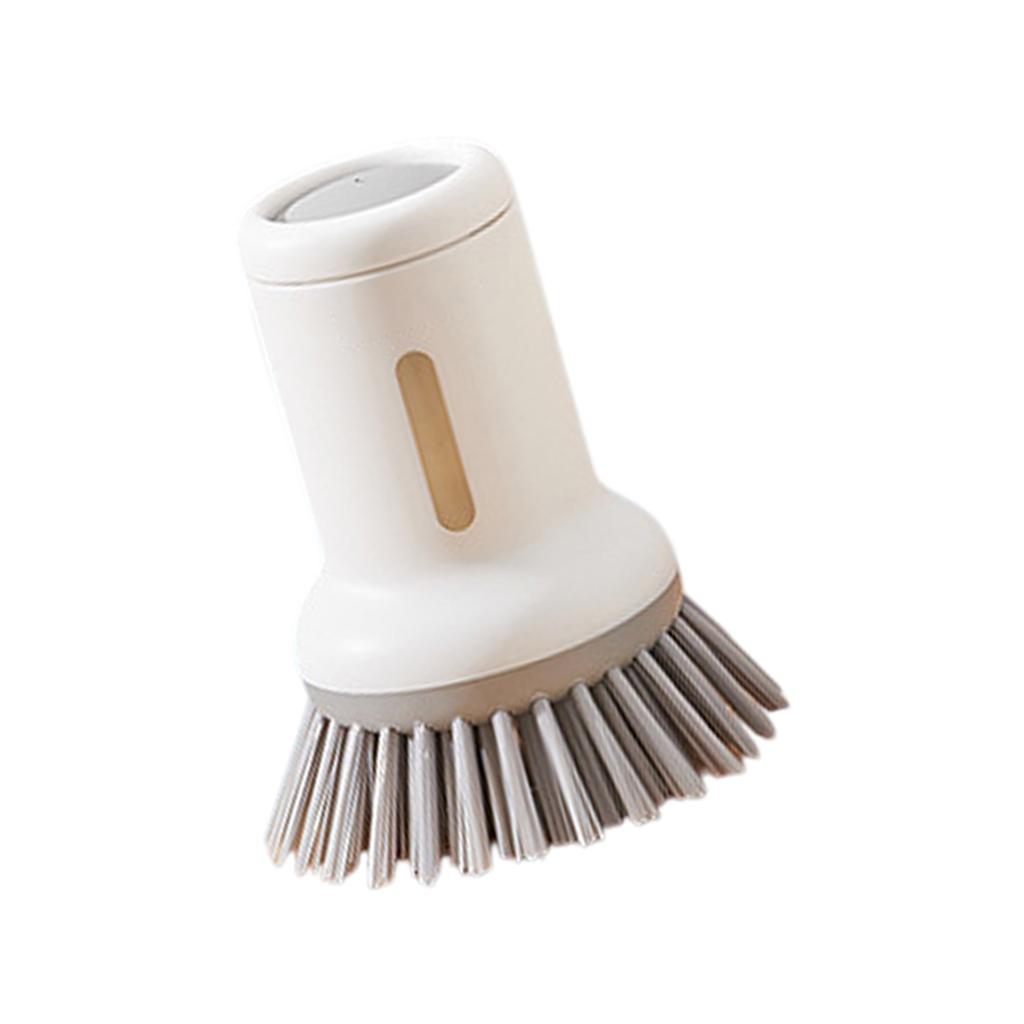 Innovative Handle Scrub Brush with Built In Liquid Storage for Efficient Dishwashing and Pot Cleaning