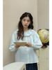 Women's Literary Lace Collar Long Sleeve Shirt: College Forest Style for 2026 Spring/Autumn